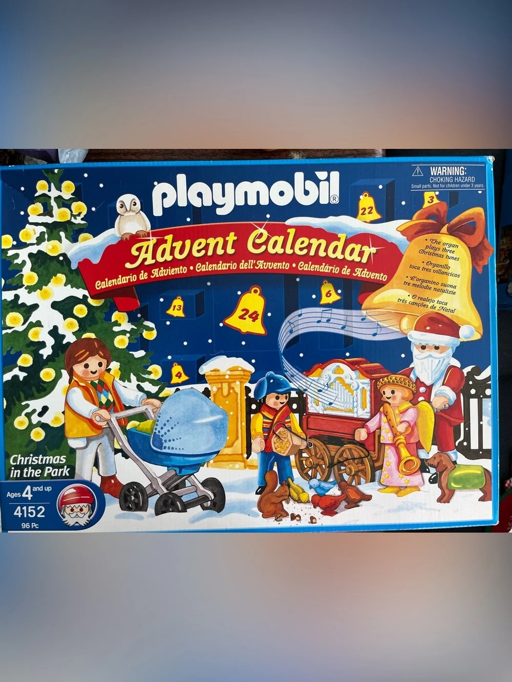 Playmobil Advent Calendar 4152 Christmas in the Park Santa Musical Organ baby